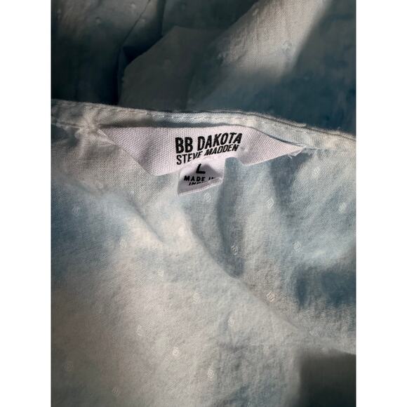 BB Dakota Steve Madden Blue White Tie Dye Sleeveless Dress | Large - Picture 4 of 4